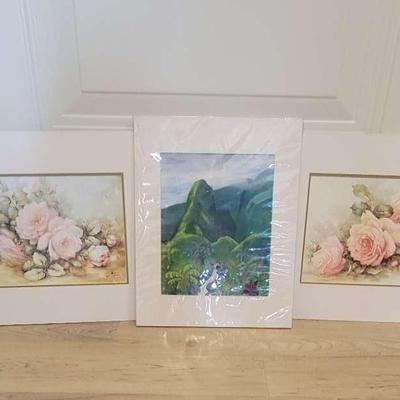 Mounted prints from Prapata and Sonie Ames.