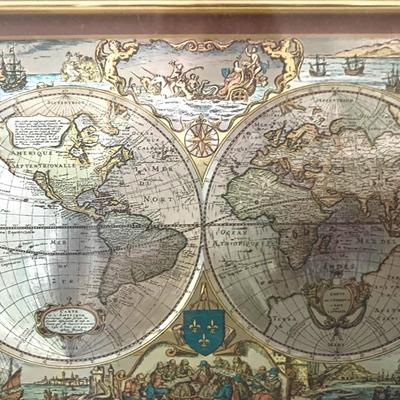 Foiled Maps of Old And New Worlds