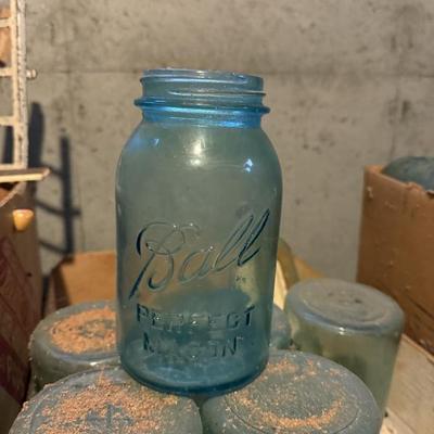Blue Ball jars