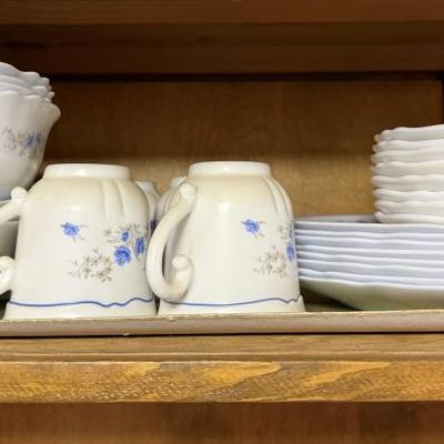 Vintage Arcopal milk glass china
