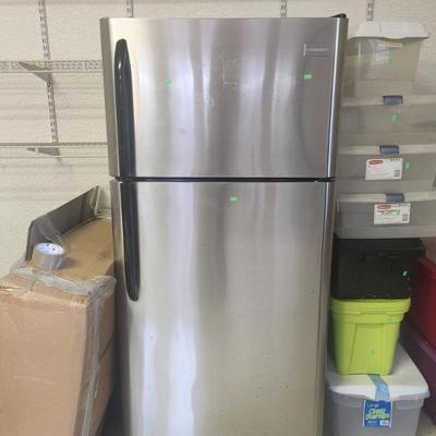+++THIS ITEM ONLY AVAILABLE NOW AHEAD OF THE ESTATE SALE - Stainless Steel Frigidaire Electrolux Refrigerator Freezer (Top/Bottom) Series...