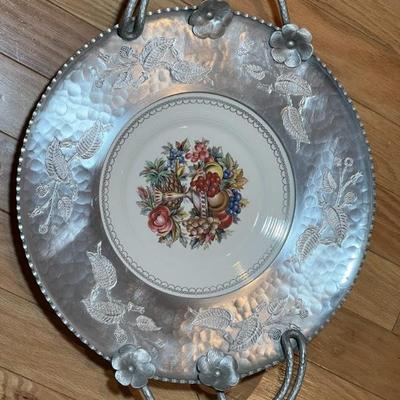 Farberware China and sliver platter
