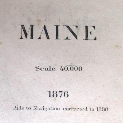 Charts Of Maine's Coast Lines 