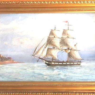 C. 1870 Painting of a Ship