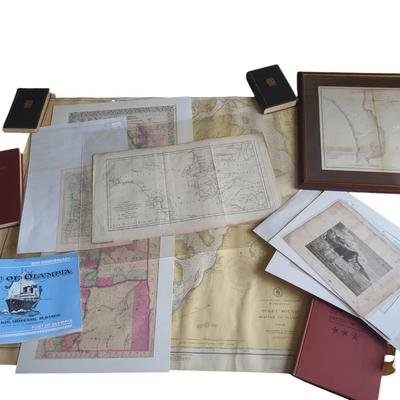 1856 Olympia Harbor / Old Pacific Northwest Maps And Books