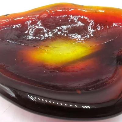 Vintage BLENKO Amoeba Ashtray
