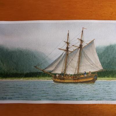 Unframed Watercolor By Mark Myers
