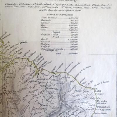 Antique Maps Of South America 