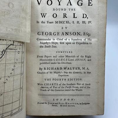 A Voyage Around The World, Fourth Edition, 1748