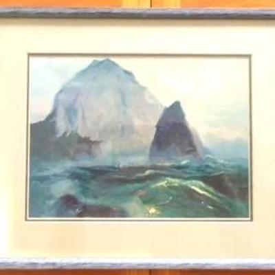 Framed Pictures of Rocky Shores and A Sailboat