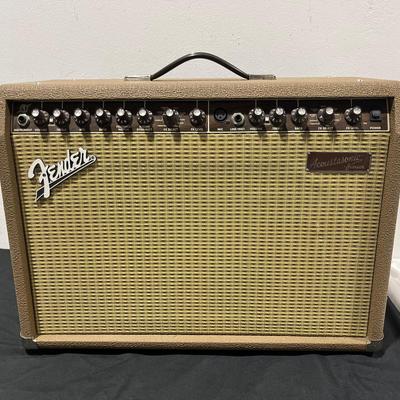 Vintage Fender Acoustasonic Junior DSP 80W Acoustic Guitar Combo Amp & Stand (Works) 
