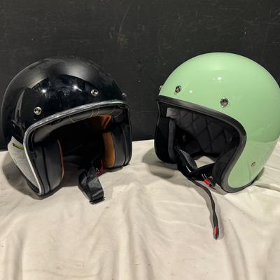 Pair Of Motorbike Helmets