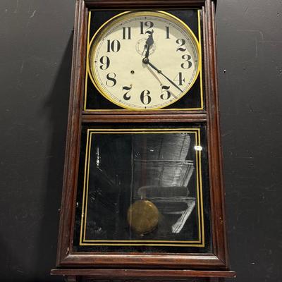 Early Vintage Waterbury Regulator Clock