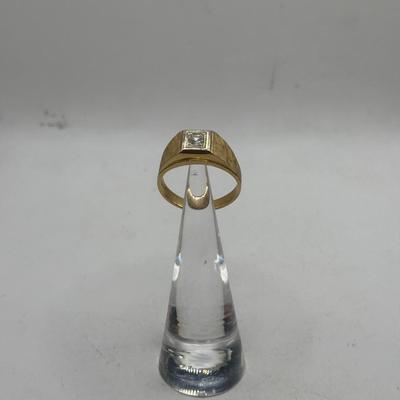 14k Gold Solitaire Ring