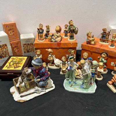 Vintage W German Hummel & Norman Rockwell Collection 