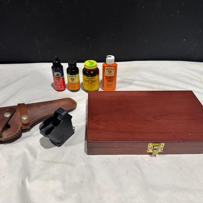 Gun Cleaning Kit, Leather Holster Hunter 1100R 45, Universal Pistol Speedloader