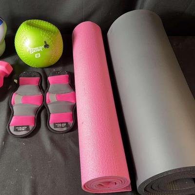 Complete Yoga & Fitness Set – Book, Mats, Weights & More!