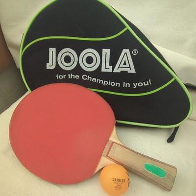 JOOLA Ping Pong Paddles, Signed Ball & Tennis and Badminton Rackets