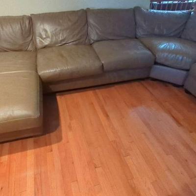 Large Lazyboy Leather Sectional