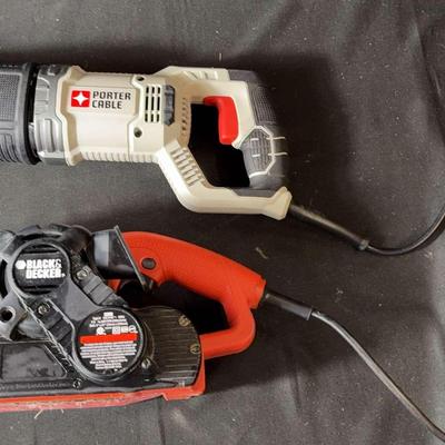 Porter-Cable Reciprocating Saw & Black+Decker Dragster Low Profile Sander
