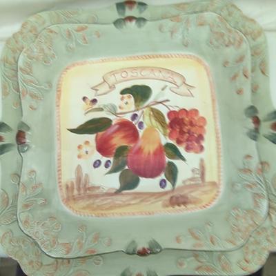 Certified International Pamela Gladding Platters – Set of 2 Elegant Serving Pieces