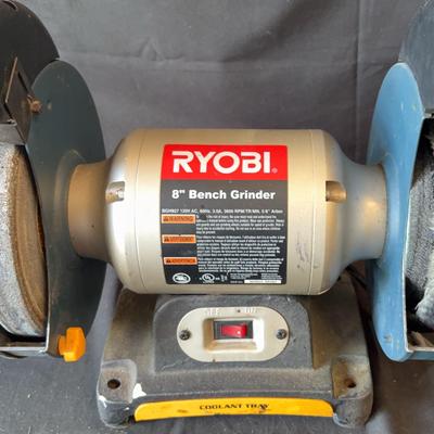 8” Bench Grinder – Heavy-Duty Sharpening & Grinding & 3/4” VSR Drill – Variable Speed Power Tool