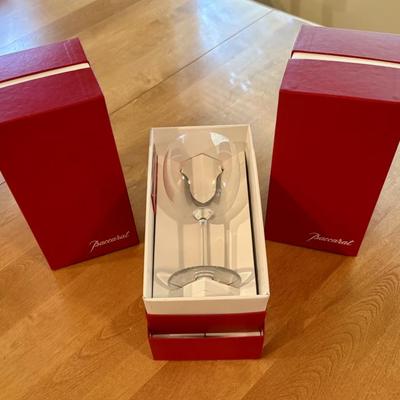 Baccarat Wine Glasses with boxes (3)