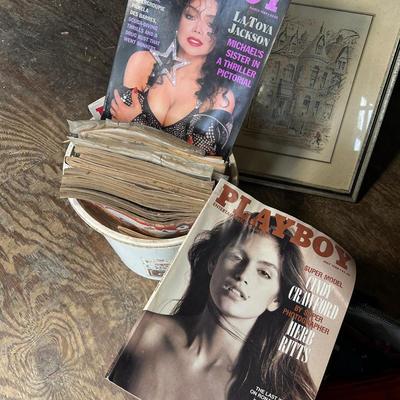 Mystery Bucket Of Playboy Magazines 