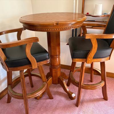 Pool Pub Table & Two Bar Stools