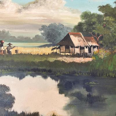 Vintage 1972 Signed Painting From The Philippines 
