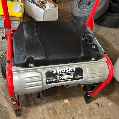 Husky Model 6250 5000 Watt Portable Generator With Subaru Commercial Duty Engine 