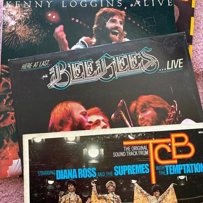 Mystery Box Of Vinyl Records-Willie, Bee-Gees, Kenny Loggins & More