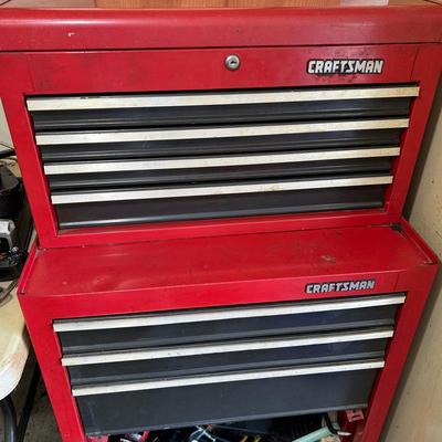 Craftsman Roller Tool Cabinet With Top Chest Including Tools 