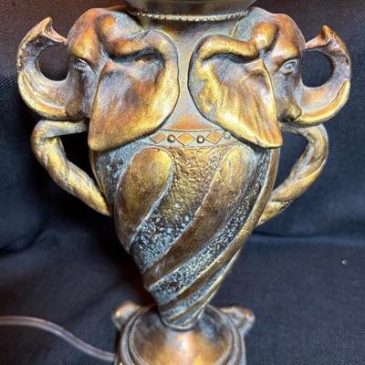 Pair Of Sterling Industries Elephant Head Table Lamps
