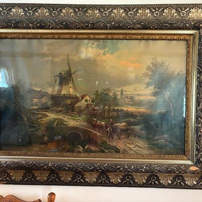 Large Vintage Framed Print