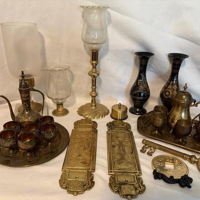 Assortment Of Brass Decor
