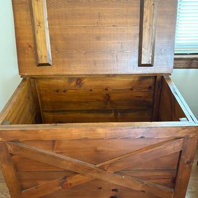 Large Wooden Chest/Toy Box