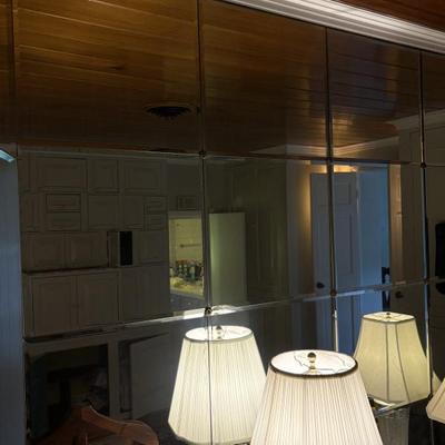Wall of mirrors