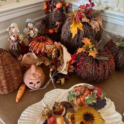 Fall holiday decor
