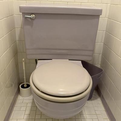 Vintage purple toilet