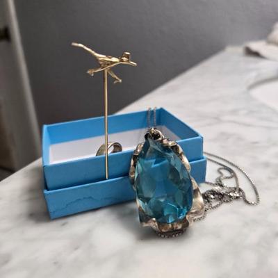 ``14K Roadrunner and Sterling Necklace