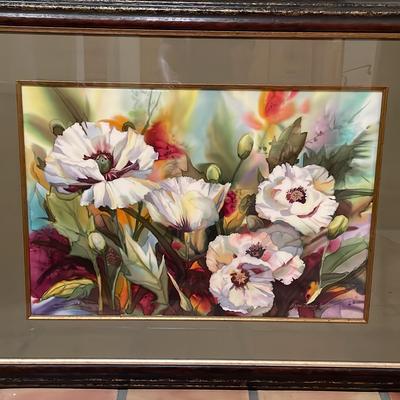 Nancy Dunlap Cawdry “White Poppies” Signed