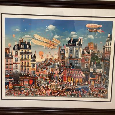 "Wright Brothers" Serigraph By Hiro Yamagati 