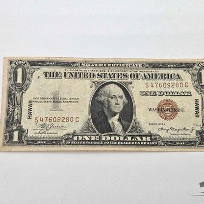 #1210 • Hawaii Stamped Series 1935 $1 Silver Certificate
