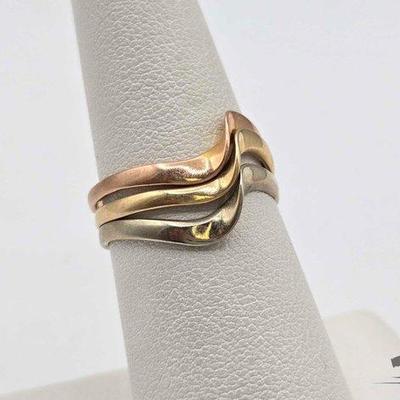 #558 • 14k Gold Stackable Rings, 3.4g
