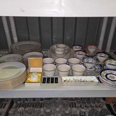 #10228 • Tea Cups, Plates, Coasters, Trays and Bowl
