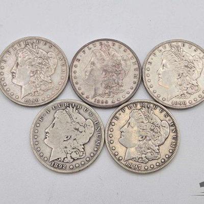 #1390 • (5) San Francisco Mint Morgan Silver Dollars
