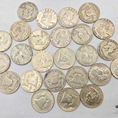 #1522 • (25) Liberty Walking Half Dollars, 311g
