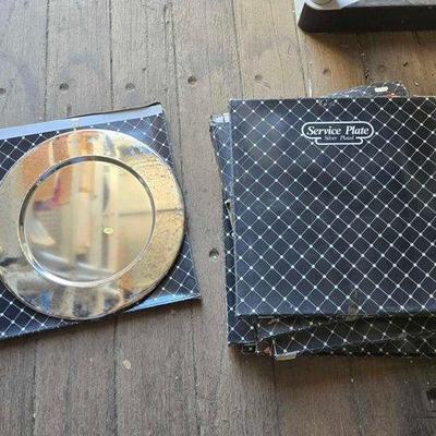 #10658 • (8) Silver Plated Service Plates
