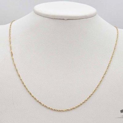 #593 • 14k Gold Chain Necklace, 2.5g
